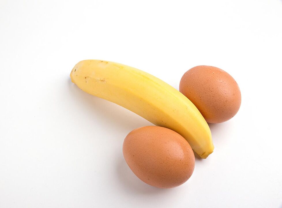 куриные яйца и бананы для повышения потенции